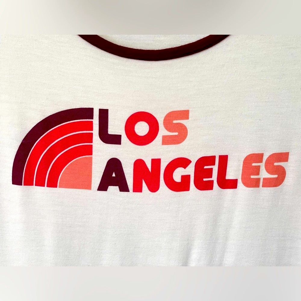 NY & Co | vintage-inspired graphic ringer tee, size S